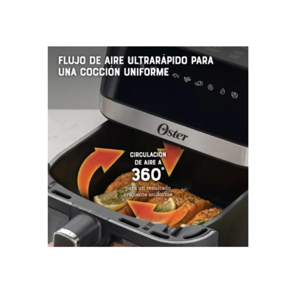Freidora De Aire Digital Recubrimiento Oster 6l 10 Programas image number 5.0
