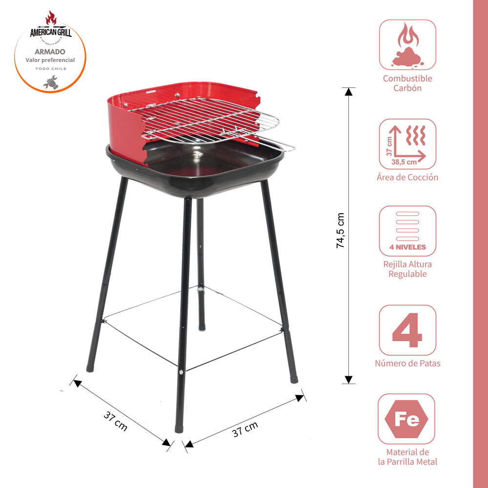 Parrilla A Carb&oacute;n Arizona Red image number 1.0