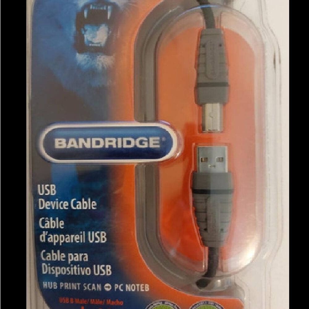 Cable Para Usb-a 2.0 A Usb-b 3m Bandridge B19 image number 3.0