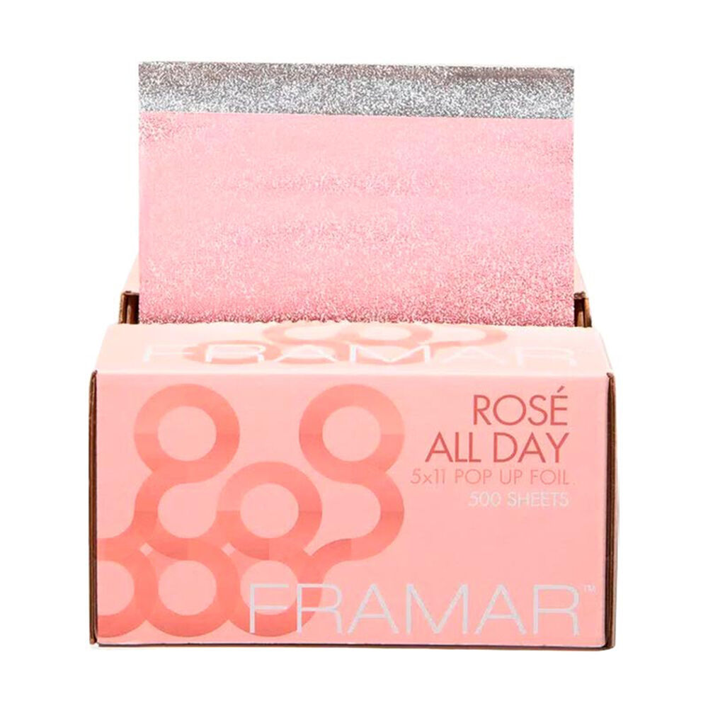 Papel Aluminio Framar Rosado 30x12cm 500uds image number 0.0