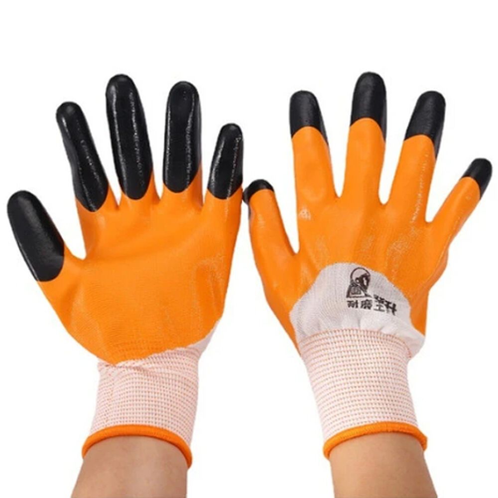 Pack 12 Pares Guantes Goma Antideslizantes Jardin Limpieza image number 0.0