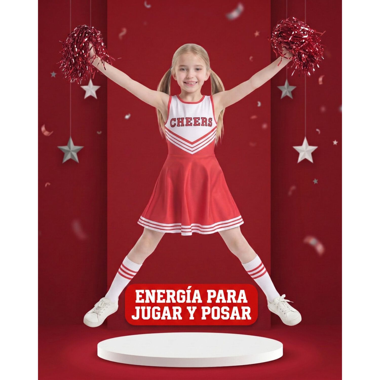 Disfraz Infantil Cheerleader Animadora image number 5.0