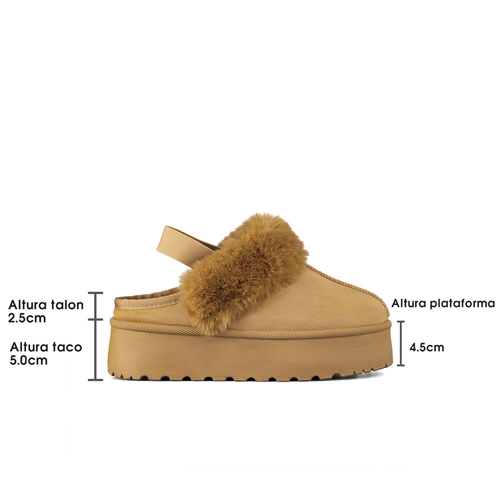 Zueco Tipo Pantufla Casual Mujer Moda Con Felpa Weide Sl26 image number 6.0