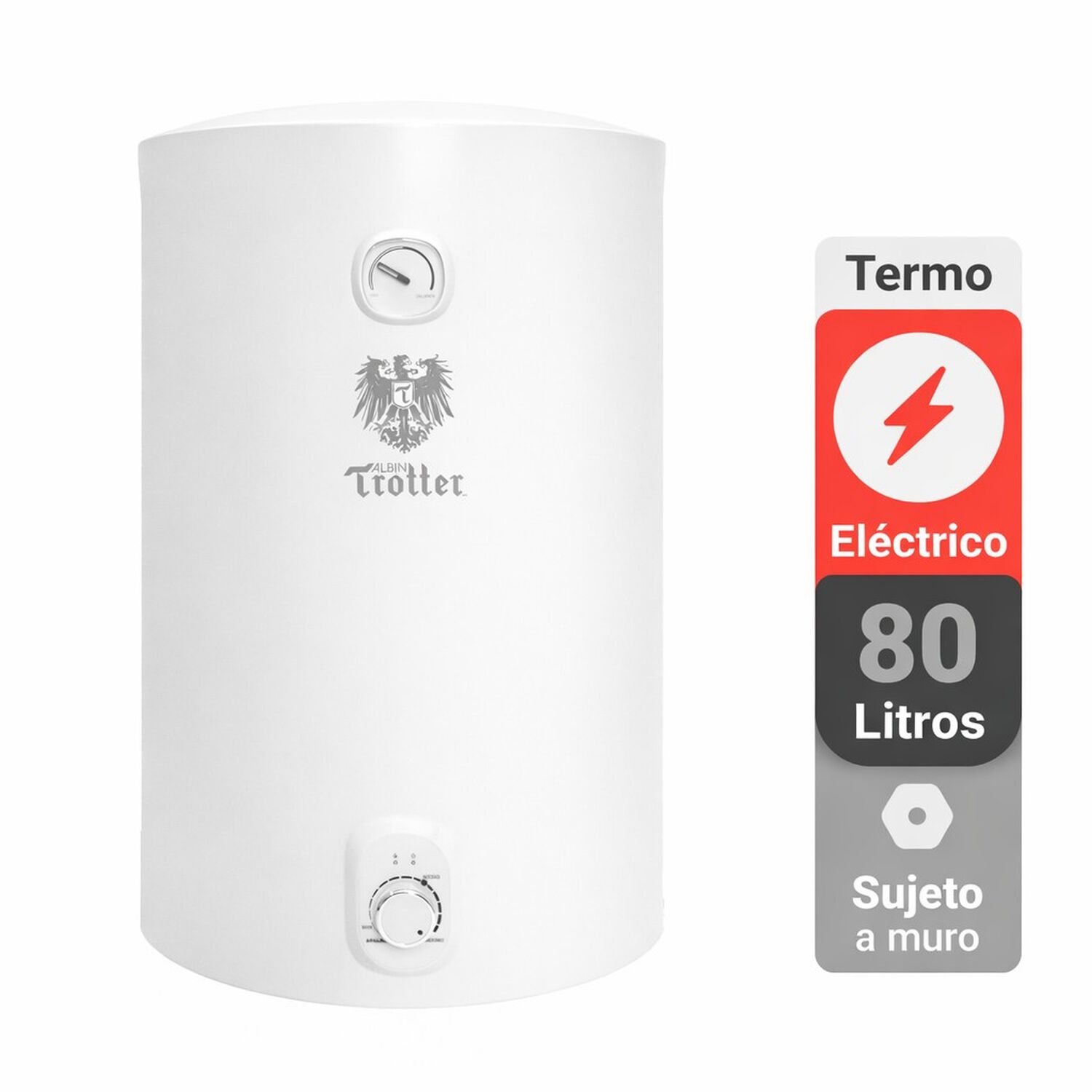 Termo El&eacute;ctrico Albin Trotter 80 Litros 1,5 Kw image number 13.0