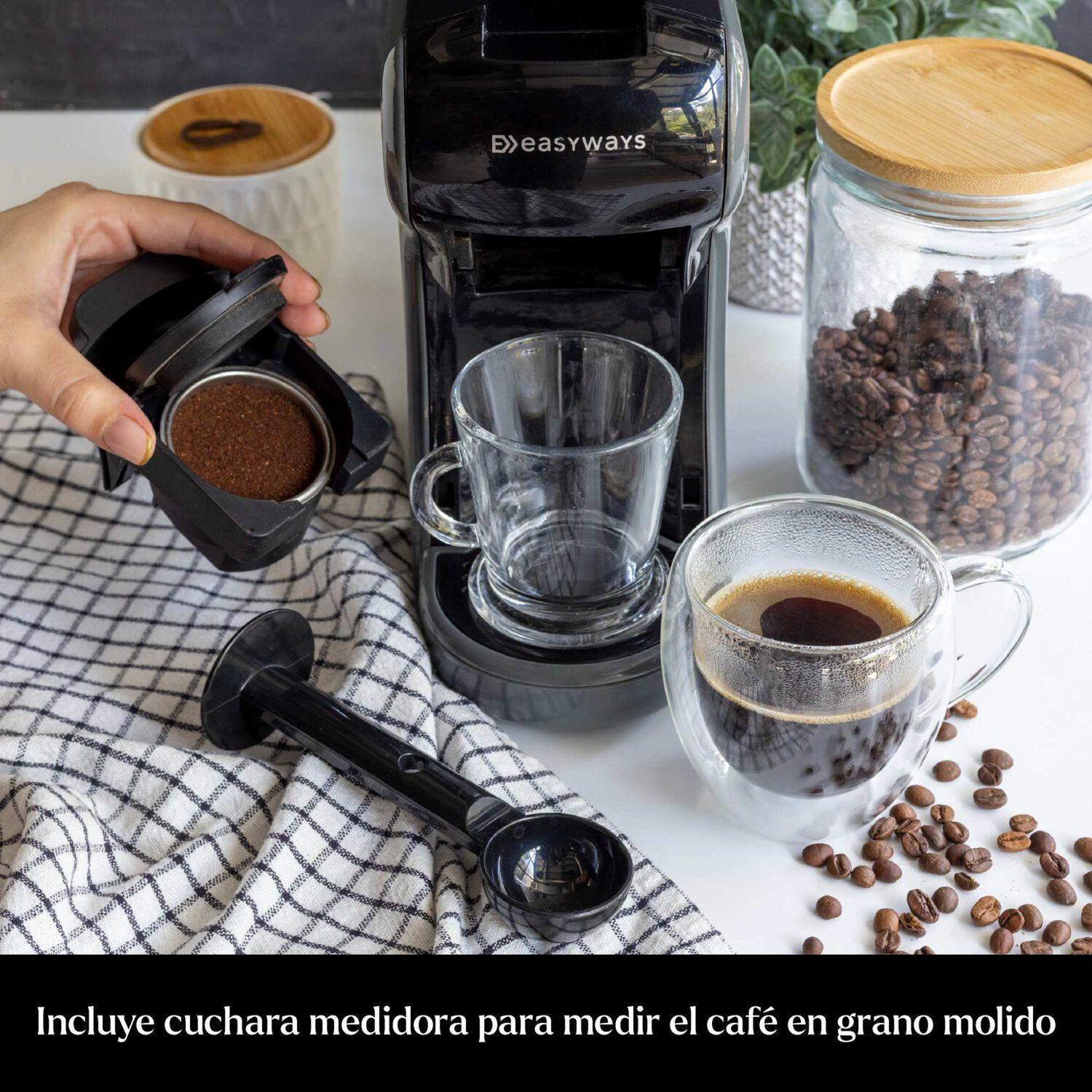 Cafetera C&aacute;psulas Espresso Milano Coffee 3en1 Rojo Easyways image number 3.0