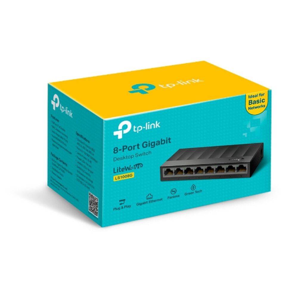 Switch Lan 8 Puertos Rj45 Escritorio Ls1008g image number 4.0