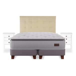 Cama Europea Flex Heritage / King / Base Dividida + Set De Maderas