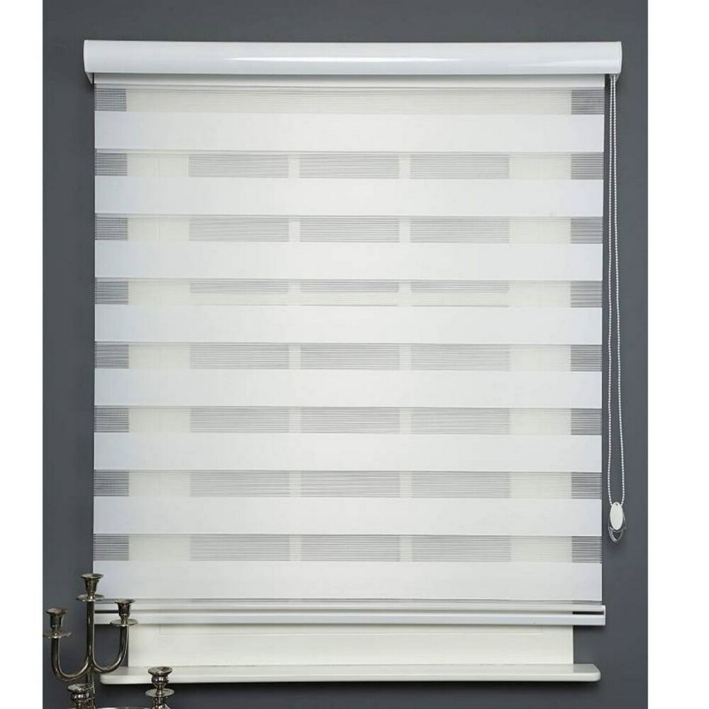 Cortina Roller Persiana D&uacute;o Blanca 160x220 Cm image number 1.0