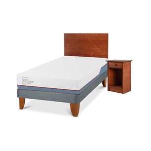Cama Europea Cic Excellence Plus / 1.5 Plazas / Base Normal + Set De Maderas
