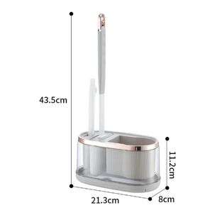 Cepillo Escobilla De Ba&ntilde;o De Silicona Con Base