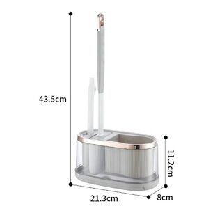 Cepillo Escobilla De Ba&ntilde;o De Silicona Con Base