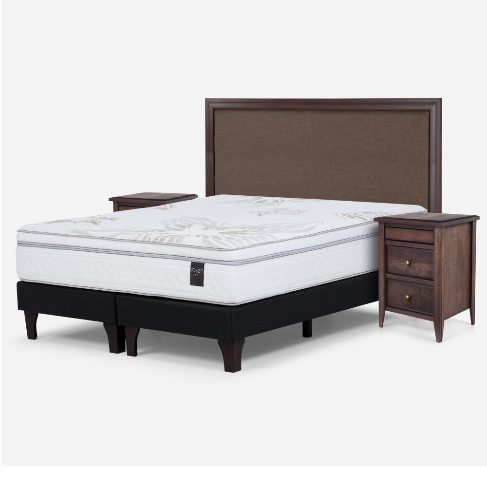 Cama Europea Rosen Art 4 / King / Base Dividida + Set De Maderas image number 1.0