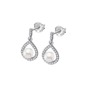 Aros Lp3198-4/1 Lotus Silver Mujer Pearls