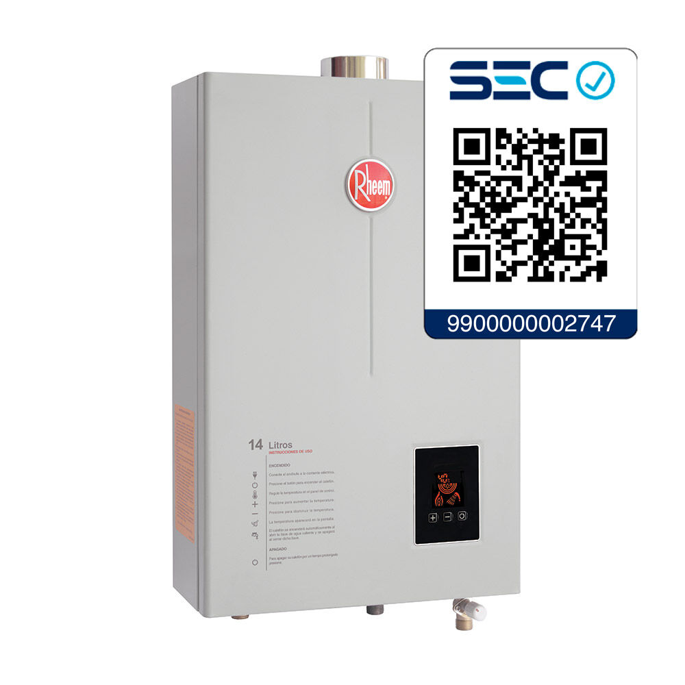 Calefont Rheem Prestige / Gas Licuado / 14 Litros image number 1.0