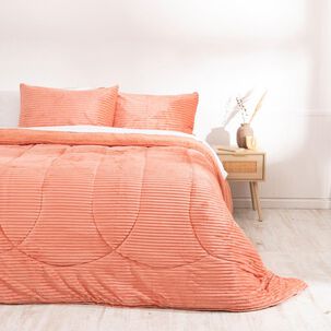 Plumon Corduroy Coral Sherpa 2 Plazas Coral