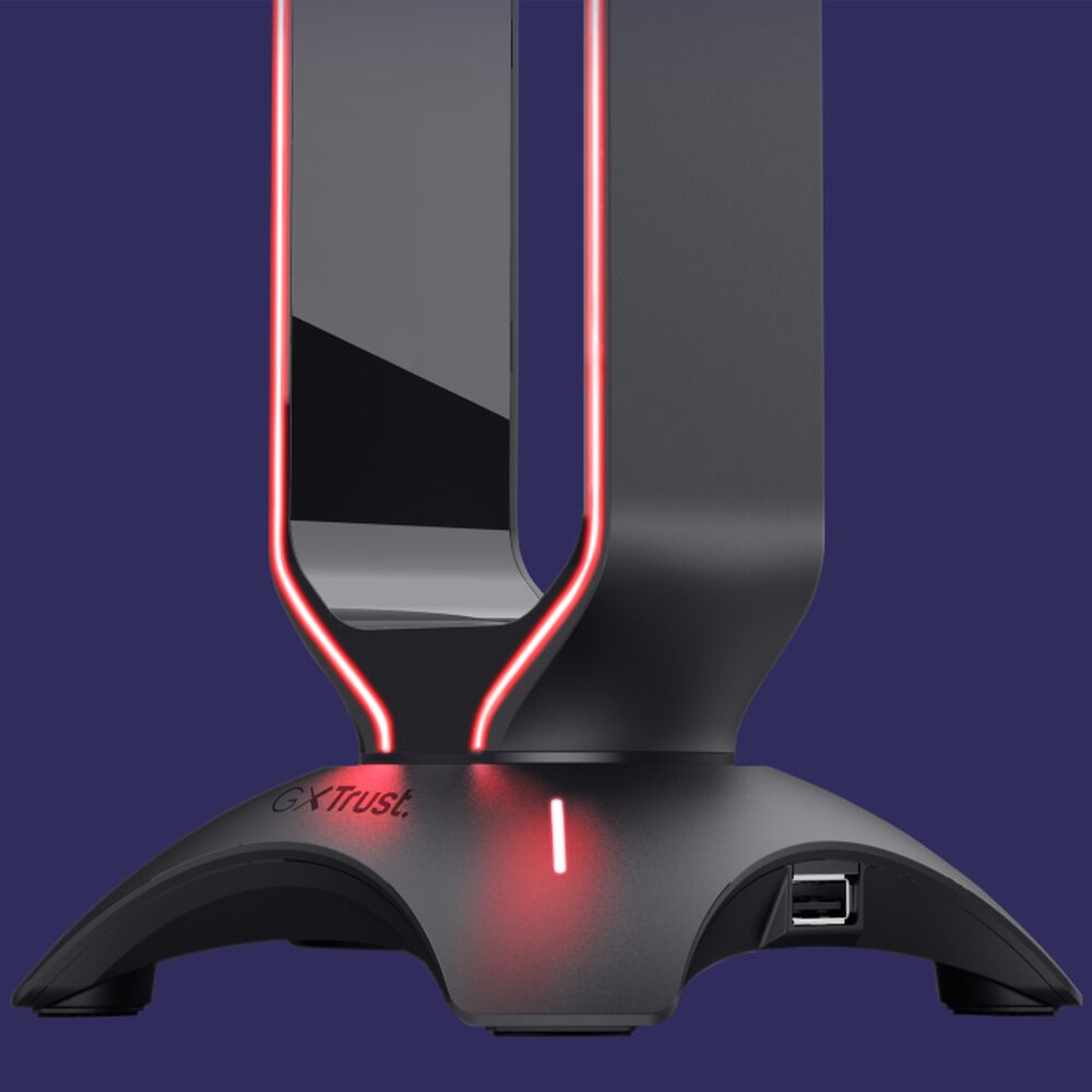 Soporte Stand Gamer Rgb Para Audífonos Trust Gxt 265 + Hub image number 12.0