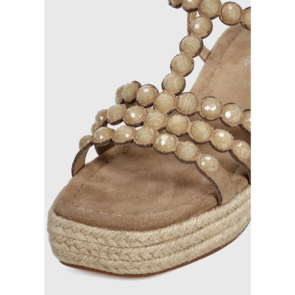 Sandalia Cuero Eunis Beige image number 5.0