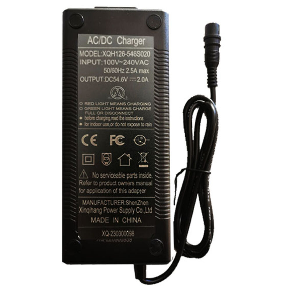Cargador Scooter El&eacute;ctrico Zero 9 (54.6v 2.0ah 3 Pin) image number 1.0