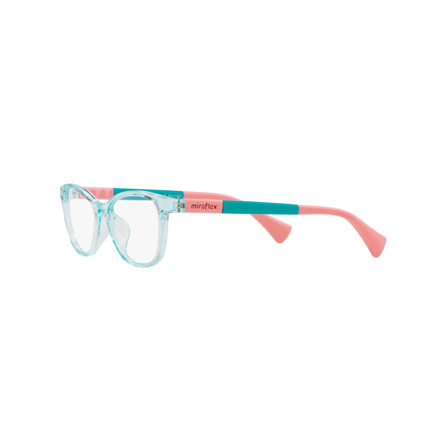 Lentes &Oacute;pticos Turquesa Rosa Miraflex Para Ni&ntilde;os image number 2.0