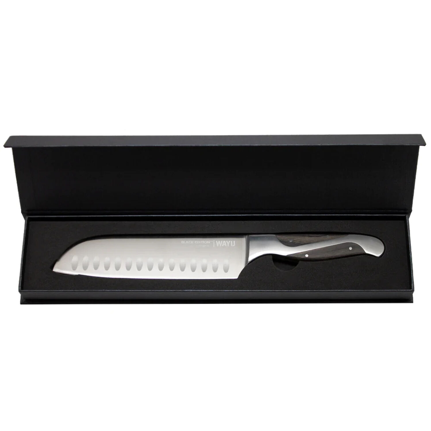 Cuchillo Santoku Black Edition 34cm Wayu Acero Inoxidable image number 3.0