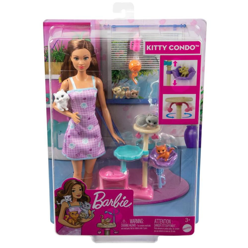 Muñeca Barbie Cuidado De Gatitos image number 2.0