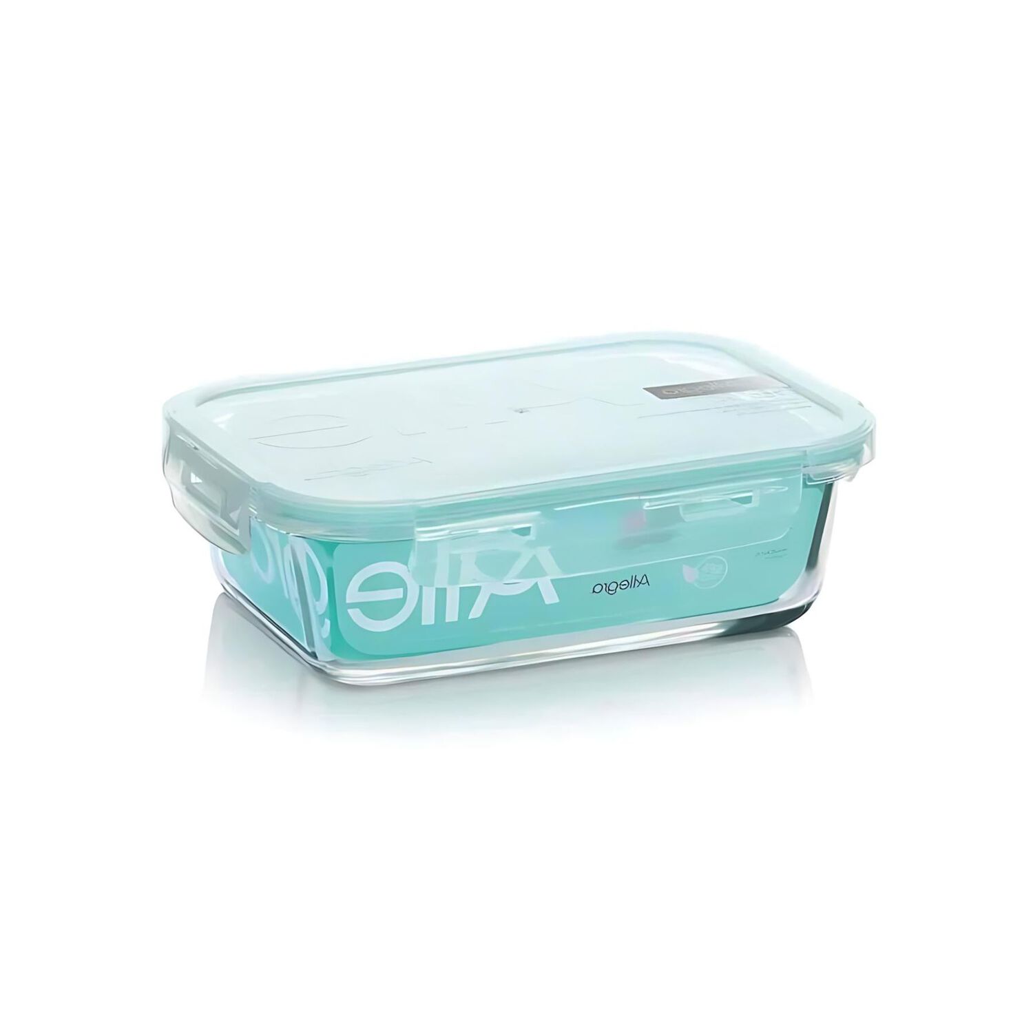 Contenedor Alimentos Hermetico Rectangular 420ml Vidrio Allegra image number 1.0