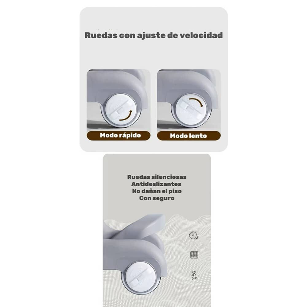 Andador Caminador 5 En 1 Con Apoya Pies Lubabycas Rojo image number 4.0