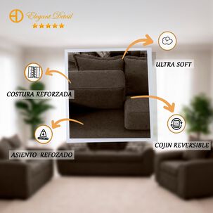 Juego De Living Elegant Detail Houston / 5 Cuerpos
