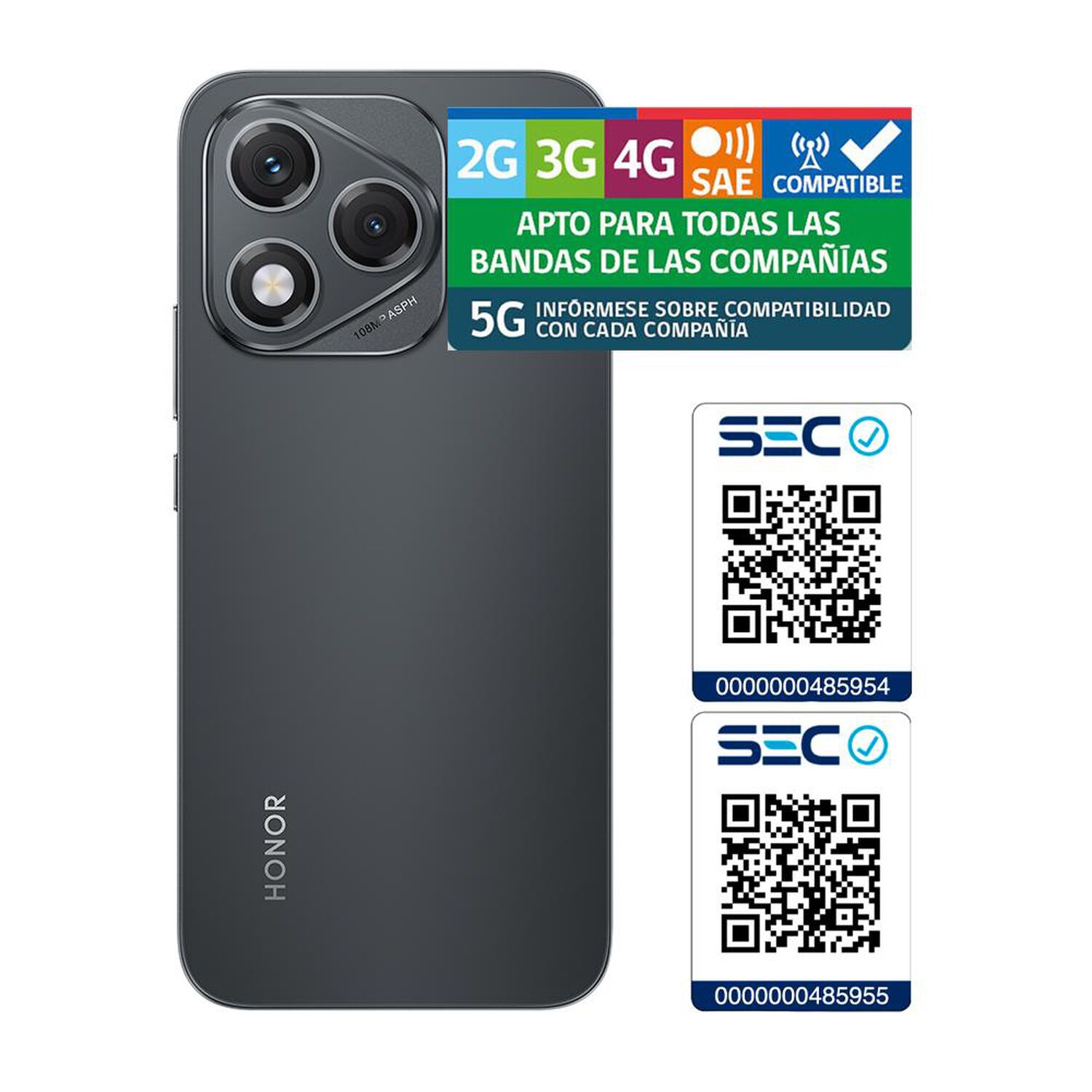 Smartphone Honor 400 Lite / 5G / 256 GB / Black / Liberado image number 10.0