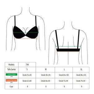 Bikini Con Vuelos Negro
