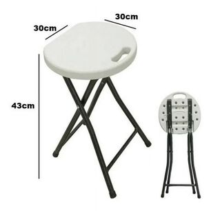 Piso Banco Silla Taburete 46cm Plegable Pl&aacute;stico Eventos