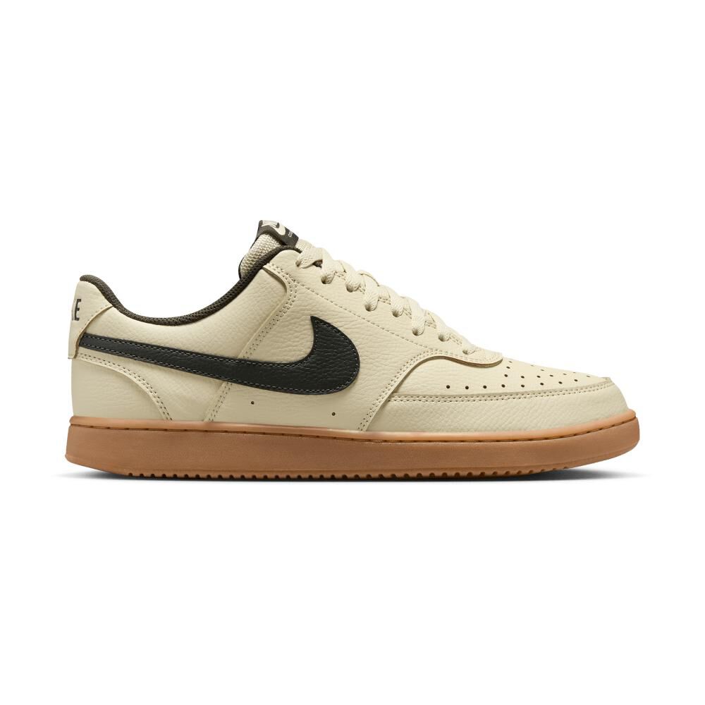 Zapatilla Urbana Hombre Nike Court Vision Low Light Khaki Gum image number 5.0