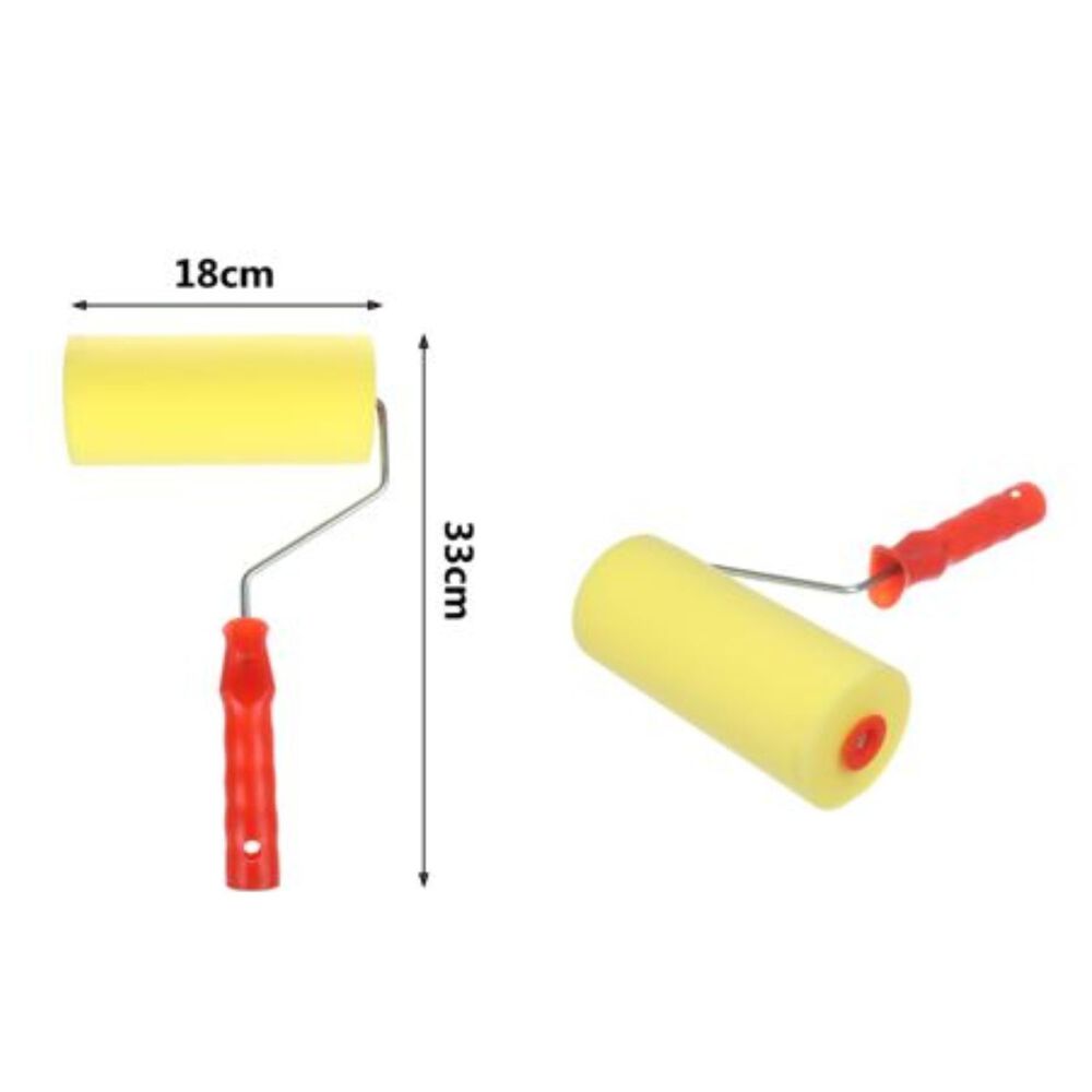 Set 10 Rodillos Esponja 18x33cm Mango Plastico Construcci&oacute;n image number 1.0