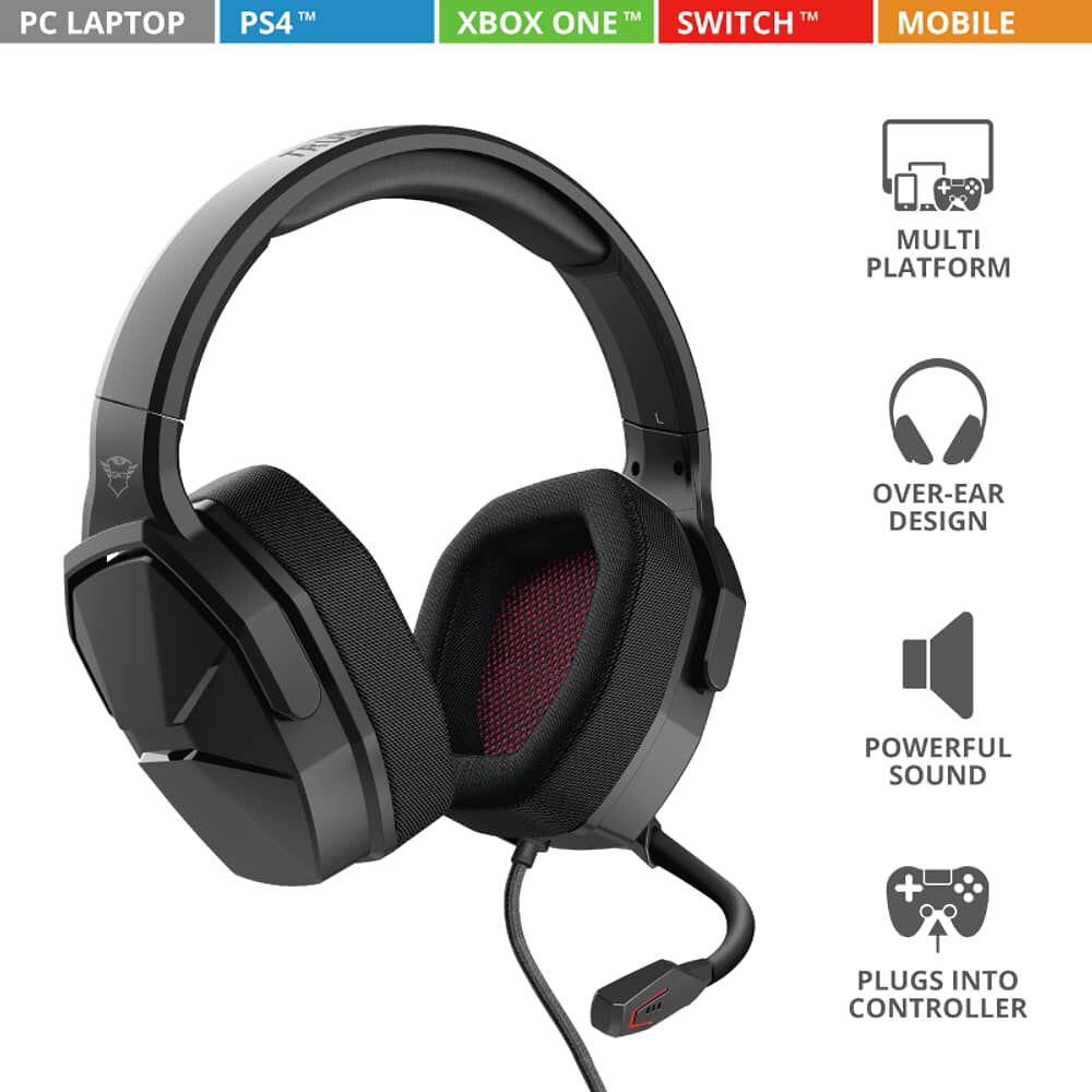 Audifono Gamer Trust Ward Multiplataformas Gxt 4371 image number 4.0