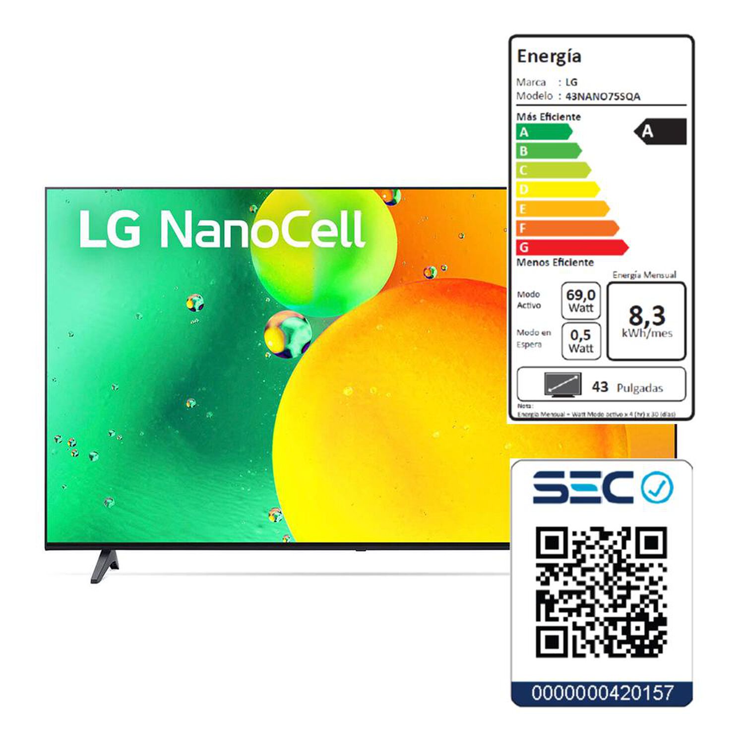 NanoCell 43" LG 43NANO75SQA / Ultra HD 4K / Smart TV image number 12.0
