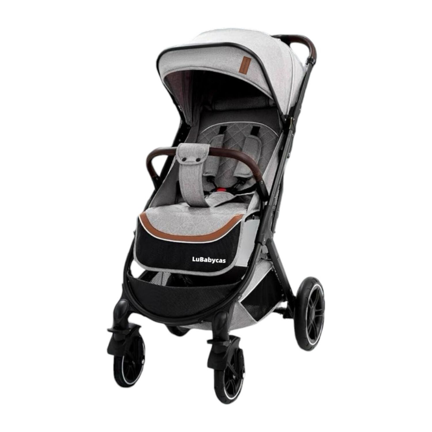 Coche De Paseo Con Cubre Pies Lubabycas Gris image number 8.0