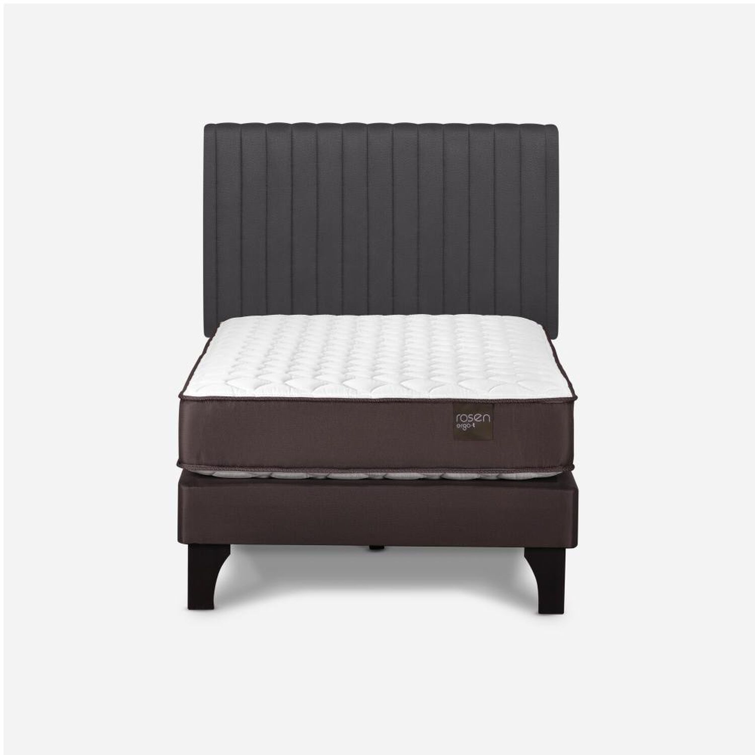 Cama Europea Rosen New Ergo T / 1.5 Plazas / Base Normal + Respaldo image number 0.0