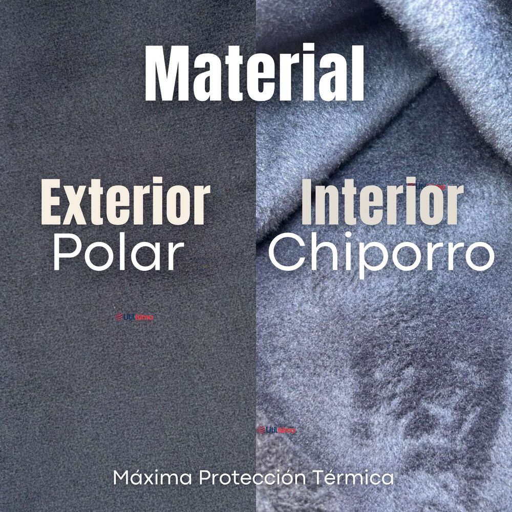 Calza Polar Con Chiporro Palazzo Mujer Elasticada T&eacute;rmica Negra image number 6.0