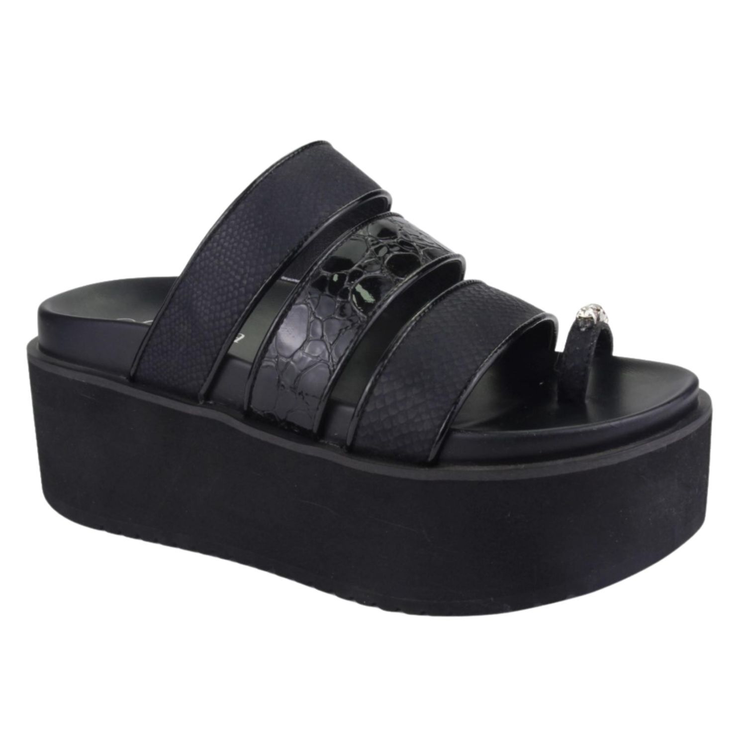 Sandalia Chalada Mujer Viru-21 Negro Moda image number 0.0