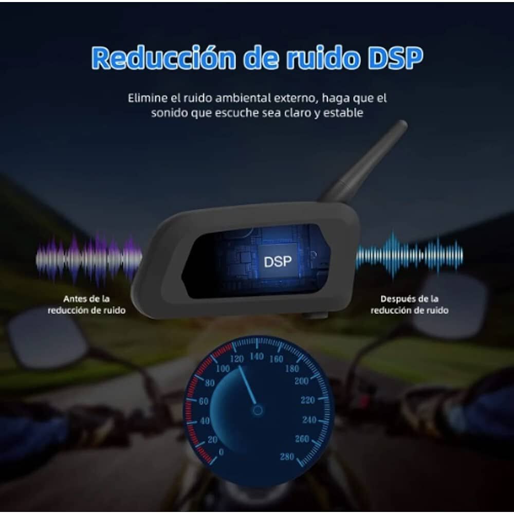 Intercomunicador V6pro Para Casco De Motocicleta, 2 Unidades image number 3.0