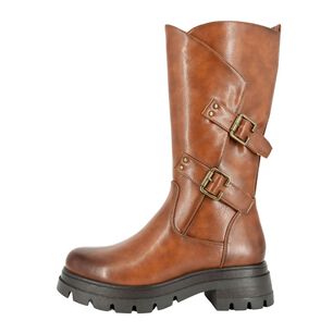Bota Biker Lara Caramelo Alquimia