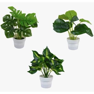 Planta Artificial Macetero Pl&aacute;stico 35cm