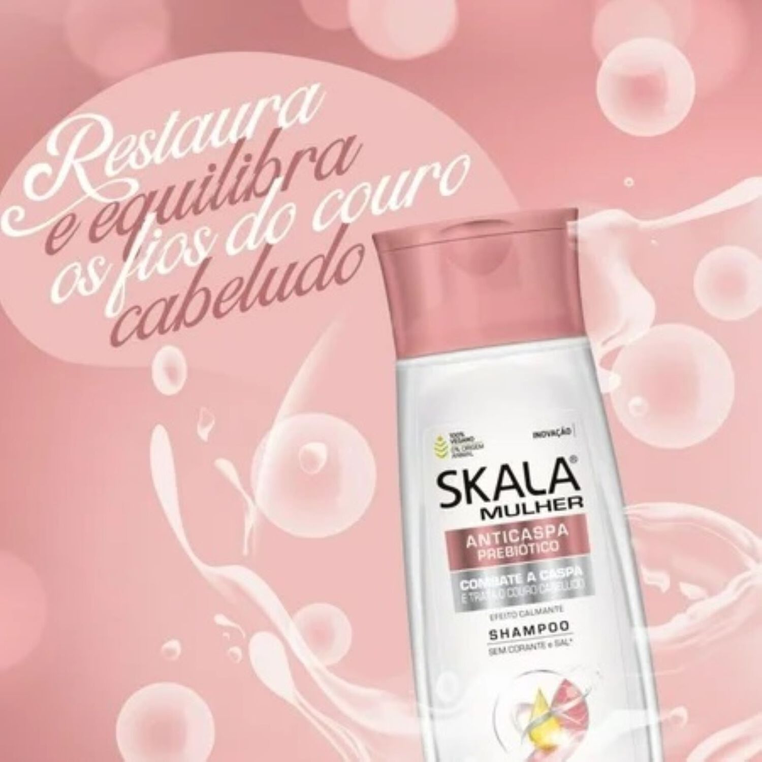 Shampoo Anti Caspa Prebi&oacute;tico Mujer Skala Expert 325 Ml image number 1.0