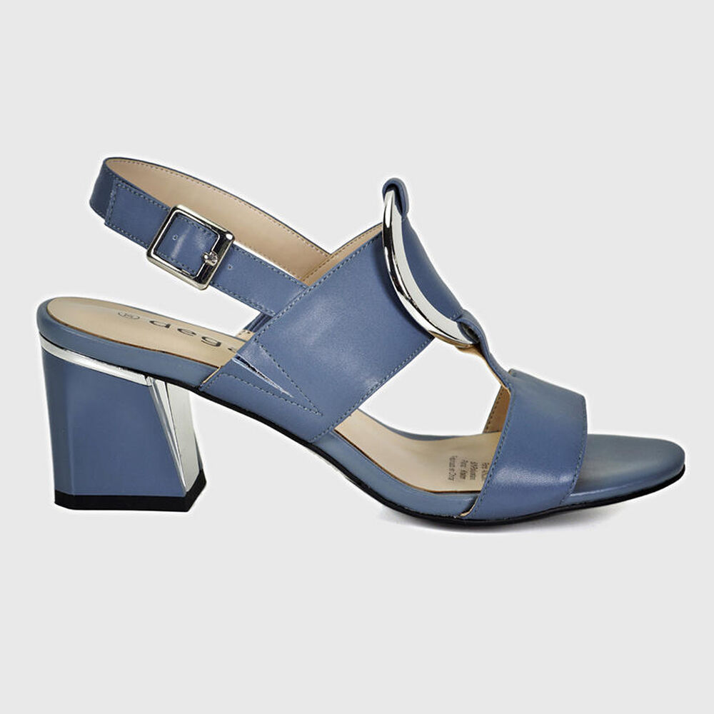 Sandalia Cuero Lucia Azul image number 2.0