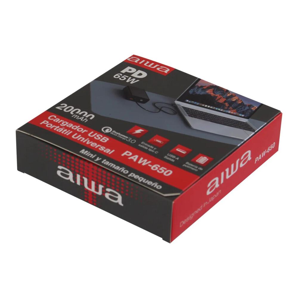 Powerbank Cargador Portatil 20000mah 65w Paw-650 image number 3.0