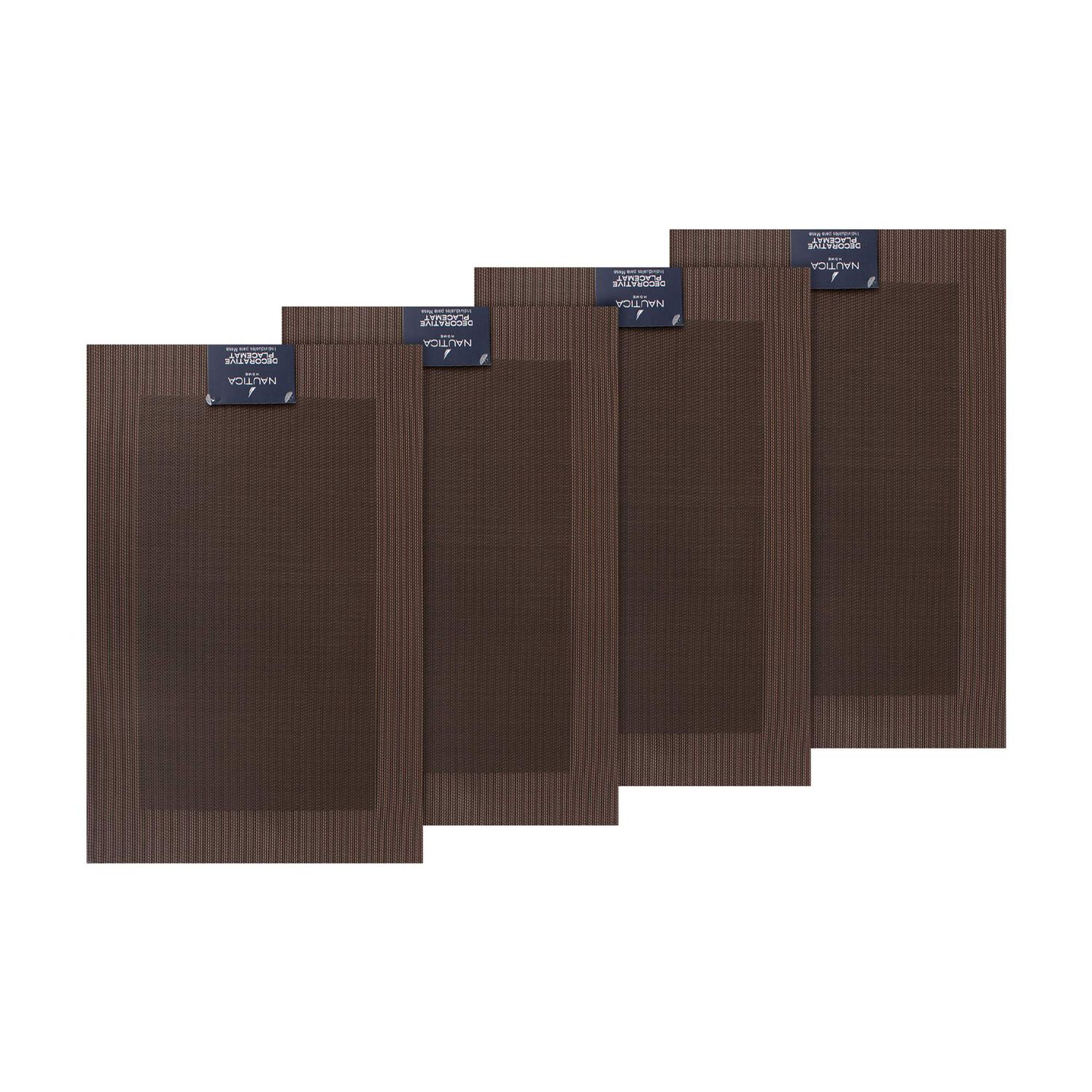 Pack 4 Individuales De Mesa Nautica Home 45x30cm Caf&eacute; image number 1.0
