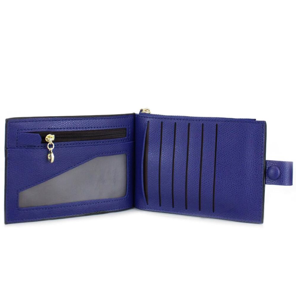Billetera De Mujer Eva Azul Carven image number 2.0