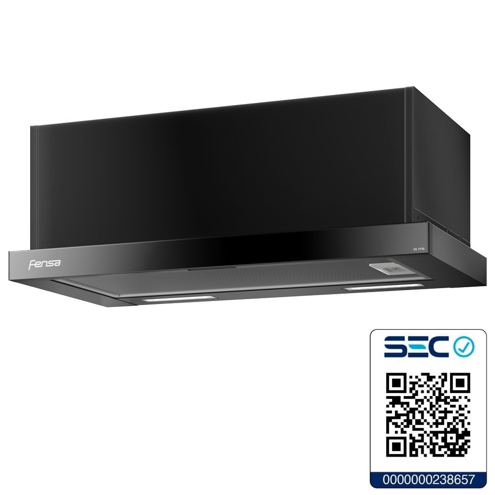 Campana De Cocina Retr&aacute;ctil Fensa 60 Cm Negro Fg7770 image number 7.0