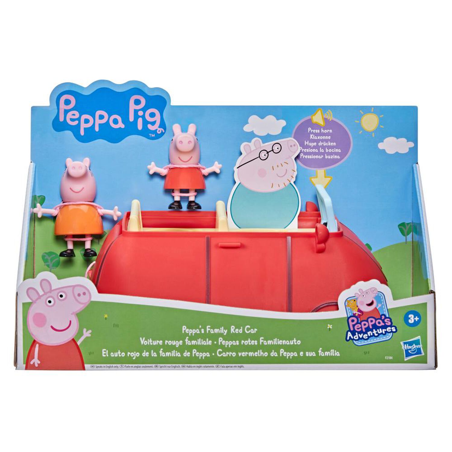 Figura De Acci&oacute;n Peppa Pig Auto Rojo Familiar image number 2.0