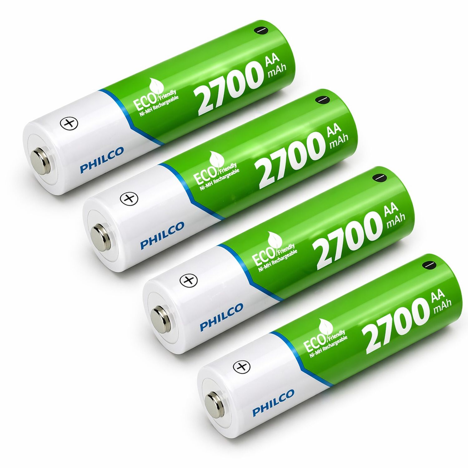 Cargador De Pilas + 4 Pilas Aa 2700 Mah Pre Cargadas Philco image number 2.0